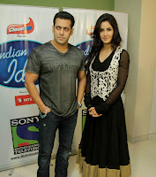 Salman, Khan, and, Katrina, Kaif, Promoting, Ek, Tha, Tiger, on, India, Idol