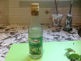 bottle of orange blossom water