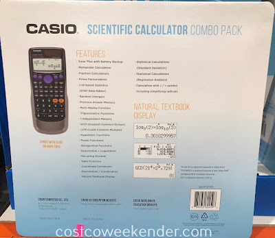 Casio fx-300ES PLUS Scientific Calculator: great for school, the office, or paying bills