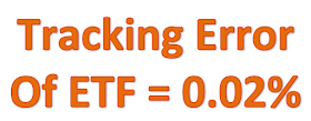Picture shows the text "Tracking Error of ETF = 0.02%" in bright orange color