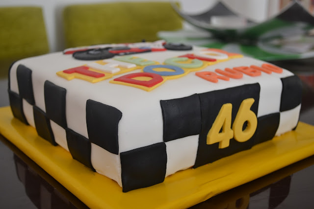 Tarta Moto Ducati Valentino Rossi 46 fondant The Doctor