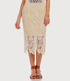 Dillards crochet skirt