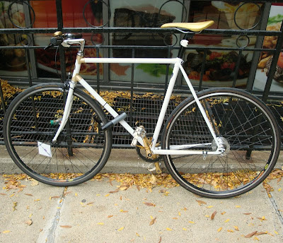 bike white and gold