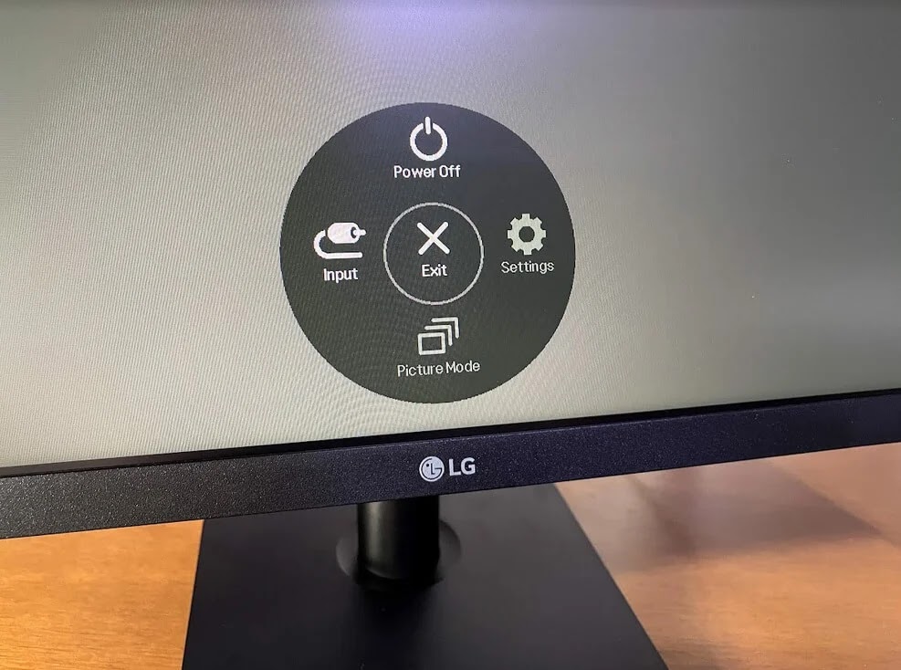 LG 24MP400-B Monitor Controls