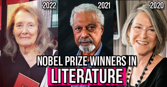 Update List of Nobel Prize Winners in Literature (1901-2022)