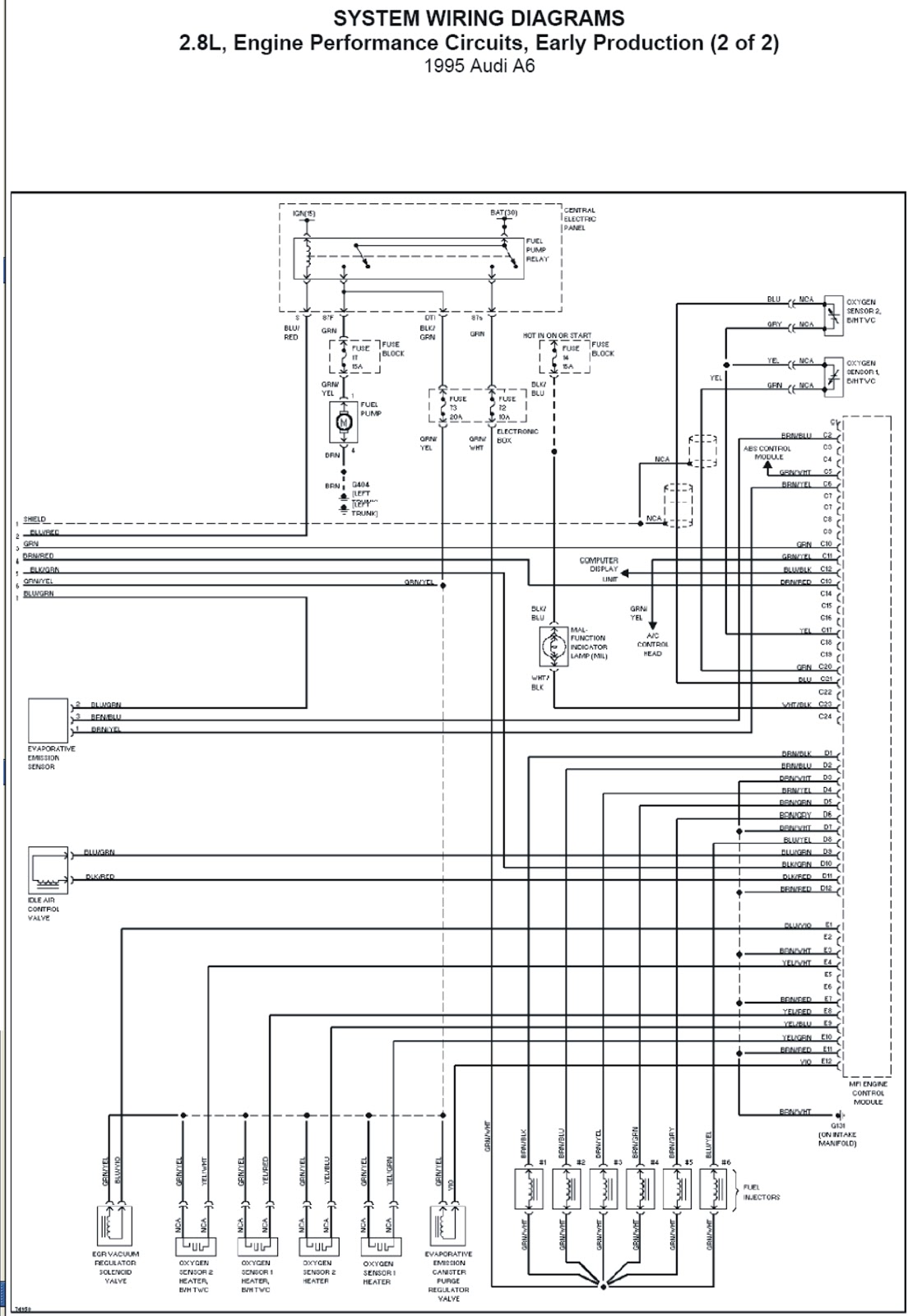 1996 Audi A6 Engine  law Circuits Wiring Diagrams  