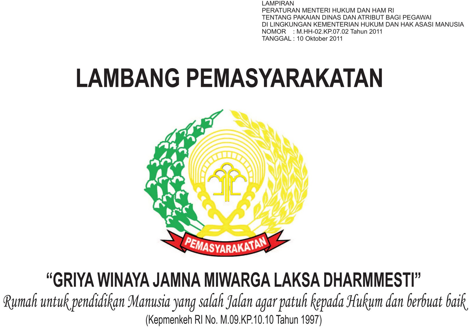 Kemenkumham NTB 2012: Seragam Pemasyarakatan Kemenkumham