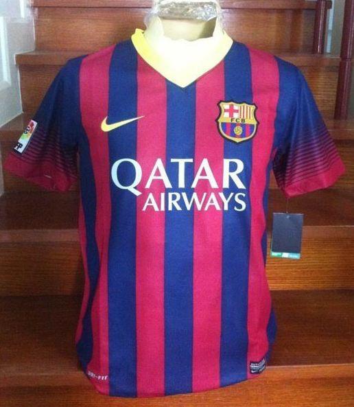 Camiseta local FC Barcelona 2013 2014 ya incluso en venta ~ MisterGol    fc barcelona qatar foundation