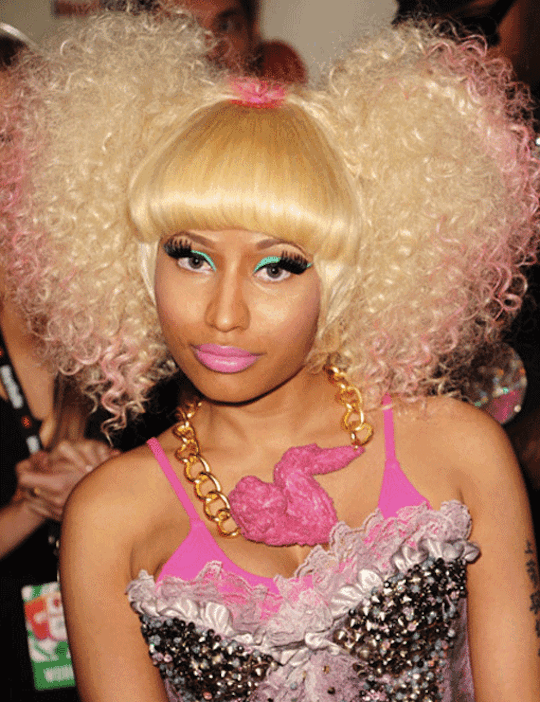 The Super Bass singer Nicki Minaj talks about her wigs outfits and makeup