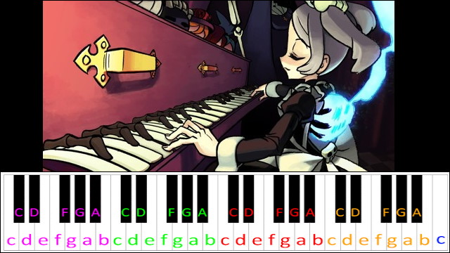 The Lives We Tried To Reclaim (Skullgirls) Piano / Keyboard Easy Letter Notes for Beginners