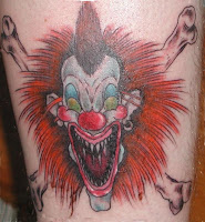 Naturally Colorful Of Perfect Clown Tattoos