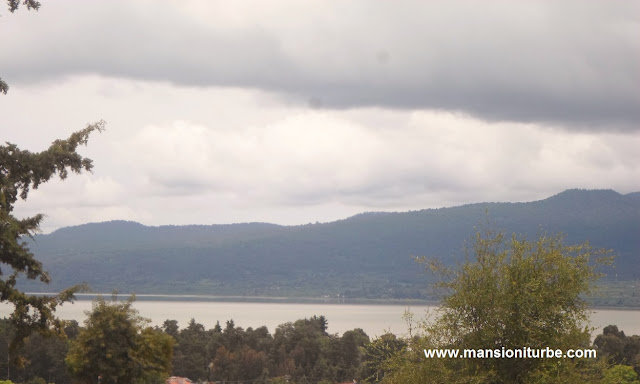 Lake Patzucuaro in Michoacan seen from the Archaeological Site in Tzintzuntzan