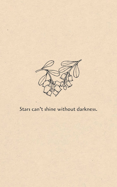 Inspirational Motivational Quotes Cards #7-29 Stars can’t shine without darkness. 