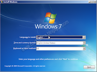 windows 7 installation screenshots