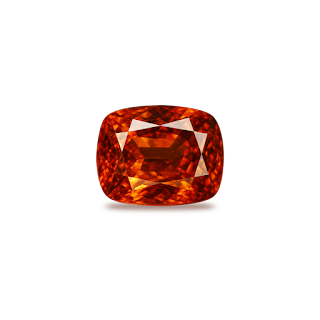 Hessonite ( Gomed ) Cushion Gemstone