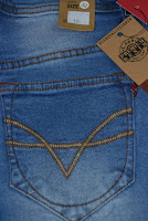 Jual Celana Jeans LOGO Wanita Biru Muda