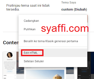 11. Edit HTML pada Blogger