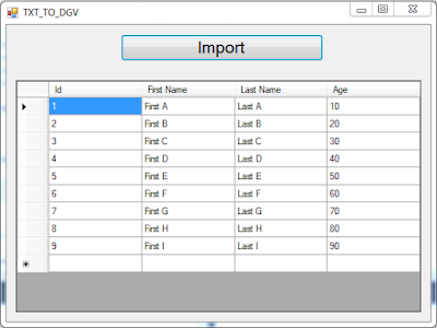  How To Populate DataGridview From a Text File In C C# Import Text File Data To DataGridview
