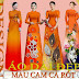 Collection Vải áo dài MÀU CAM CÀ RỐT đẹp chết mê chết mệt