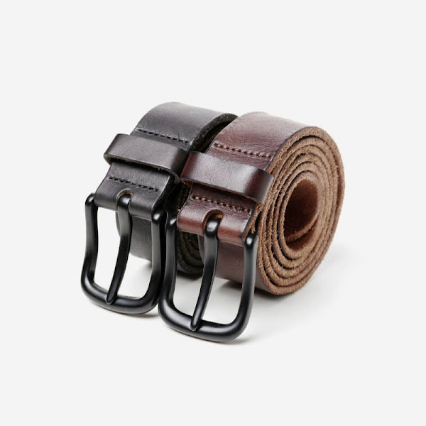 Men Belt Double Set