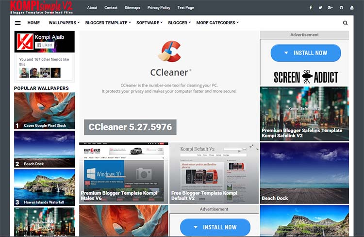 Template Kompi Simple V2 Untuk Blog Download File
