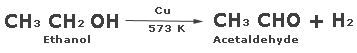 dehydrogenation-ethanol-to-acetaldehyde