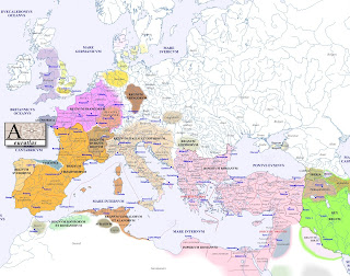 Map Of Europe 500 Ad