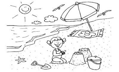 Desenhos para Colorir do Verão