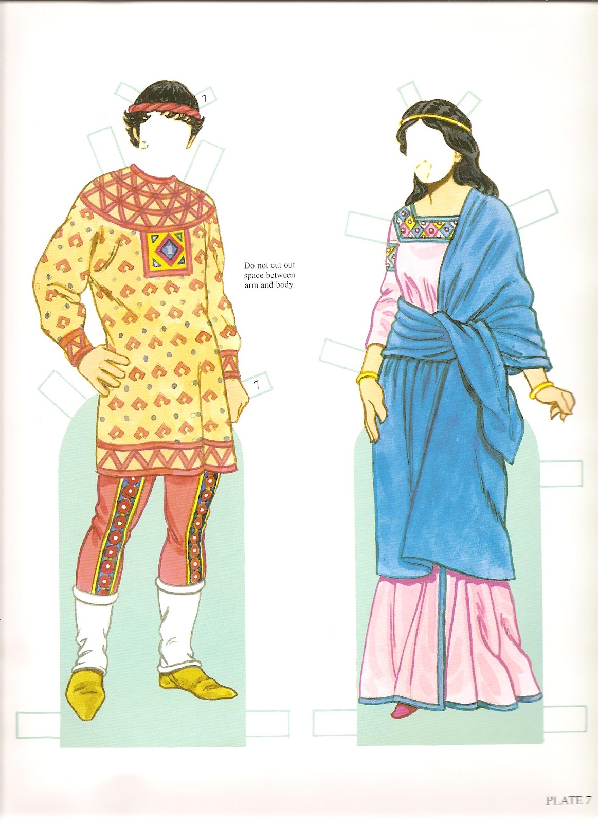 Byzantine Costumes Paper Dolls | Gabi's Paper Dolls