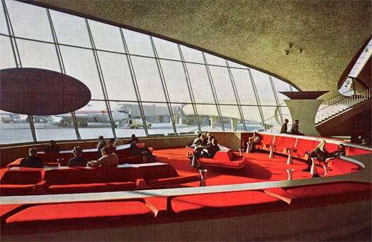 Terminal Terminal TWA Aeropuerto JFK en New York | Eero Saarinen | Planta + sección + fotosAereopuerto JFK. Eero Saarinen