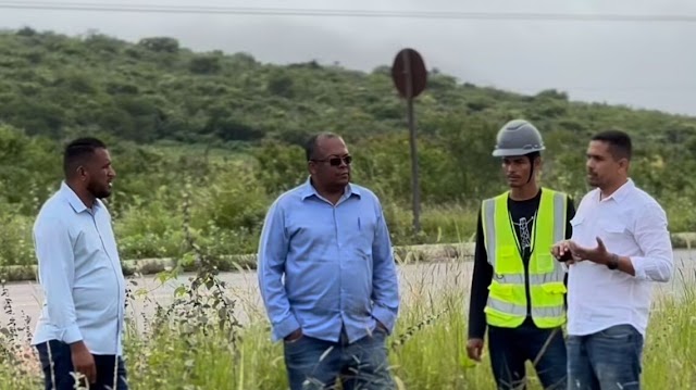 Prepostos da empresa responsável pela construção do Hospital Regional Estadual realizam primeira visita a Jacobina