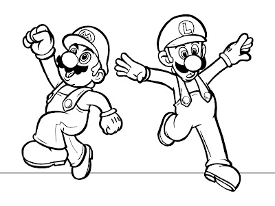 Mario Coloring Sheets on Mario Coloring Pages Collection 2010