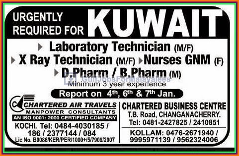 Urgently Required For Kuwait