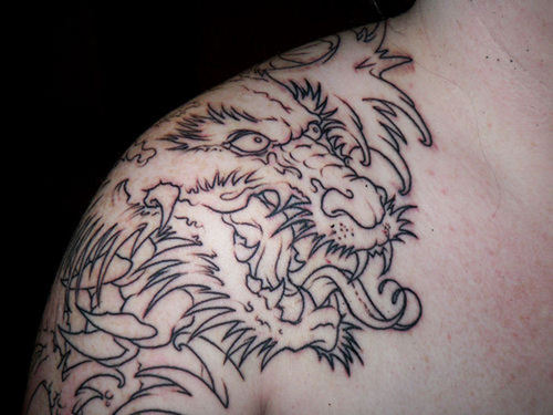 Obviously size is a great way to display the mood of your dragon tattoo 