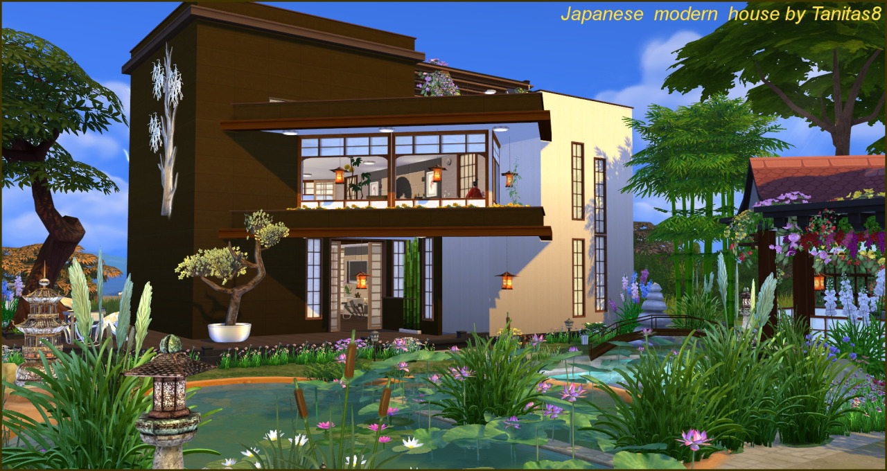 My Sims 4 Blog Modern Japanese House by Tanitas8