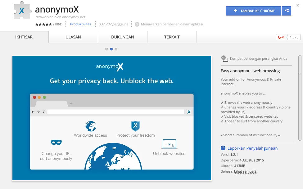 Anonymox para chrome