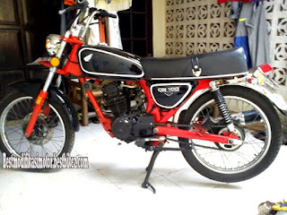 Warna Merah Cat Tangki Motor CB 100 | Modif Sepeda Motor