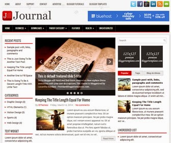 Journal - Responsive 3 Column Blogger Template