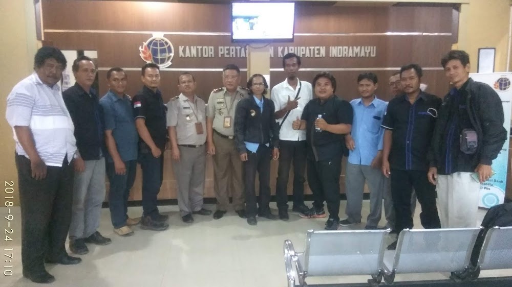 DPD JOIN Kabupaten Indramayu Berkunjung Ke Kantor ATR/BPN Pada HUT Agraria Nasional Ke 58 