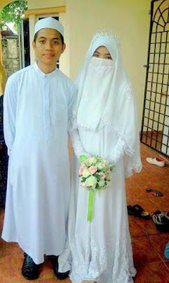 model baju pengantin muslim terbaru, model baju pengantin muslim sederhana, gaun pengantin muslimah syar'i