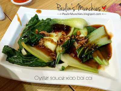 Paulin's Munchies - Ipoh Lou Yao Bean Sprouts Chicken at IMM - Oyster sauce xiao bai cai