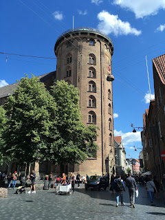 Outside view of The Round Tower in Copenhagen, Denmark