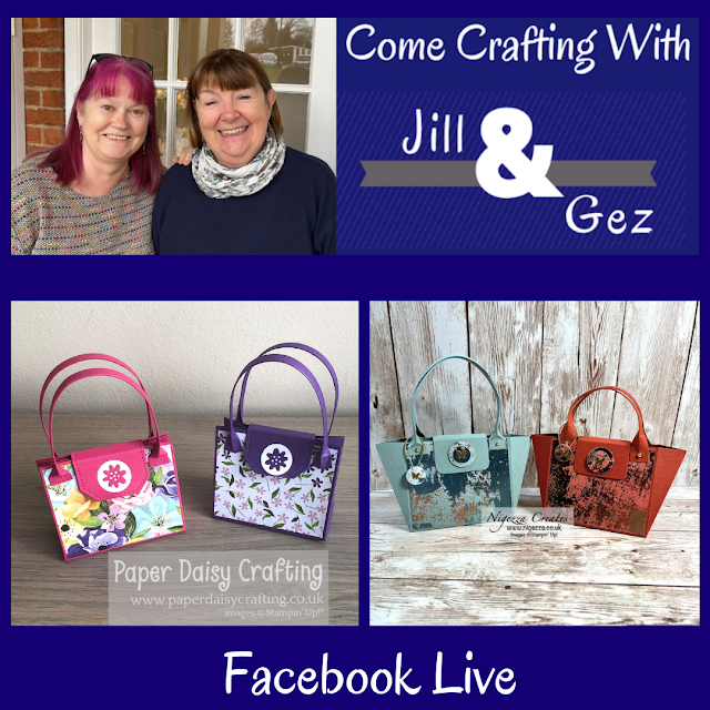 Posh Mini Handbag Gift Bag Come Crafting With Jill & Gez Facebook Live Replay