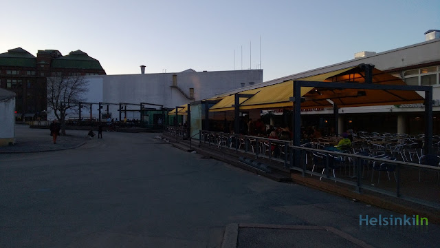 terraces at Lasipalatsi at 8 pm.