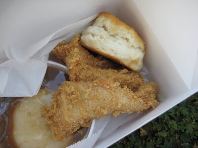 KFC Extra Crispy Strips in the box