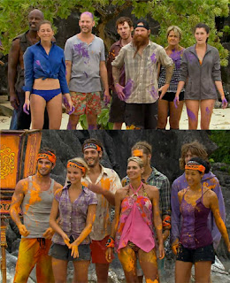 the new tribes gota and bikal after the tribe switch in episode 6 of survivor caramoan