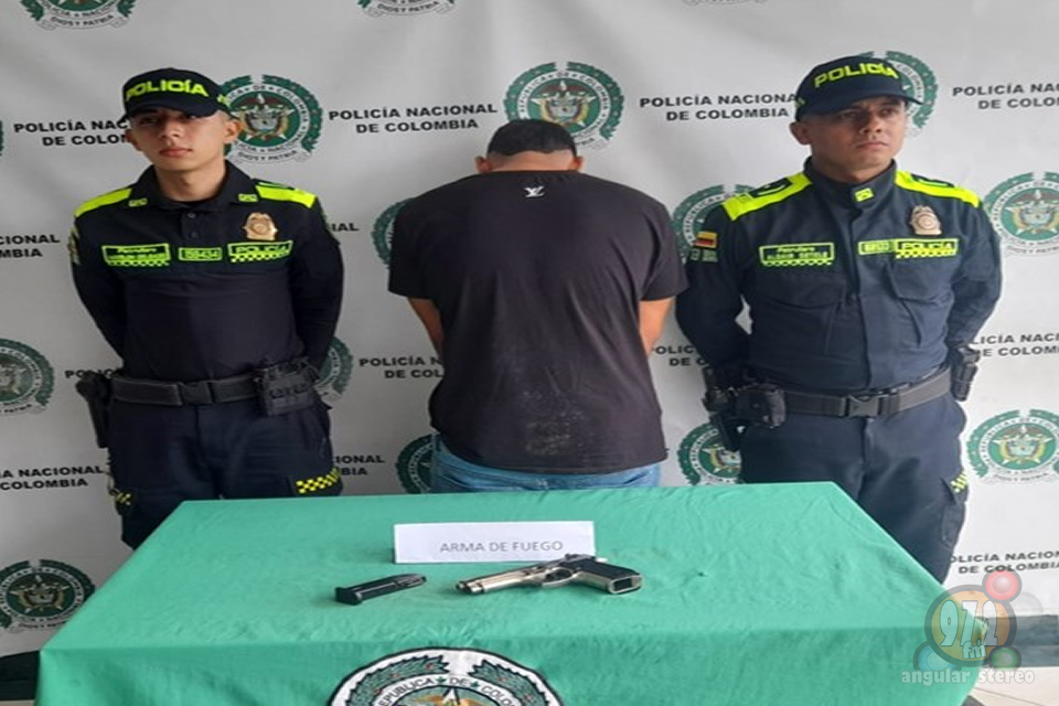 La Policía en Arauca (Palestina) y Aguadas lograron la captura de dos personas por el porte ilegal de armas de fuego.