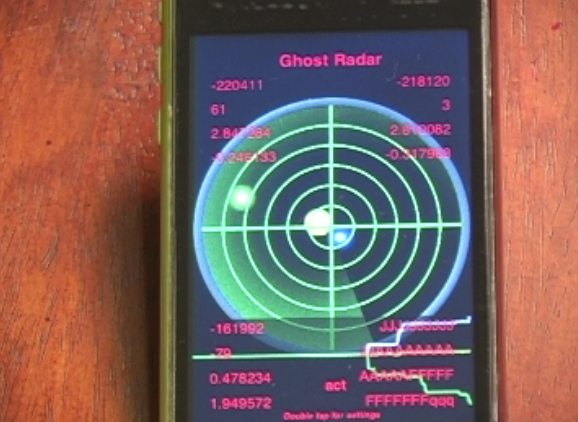 Ghost Detecting Cell Phone Image