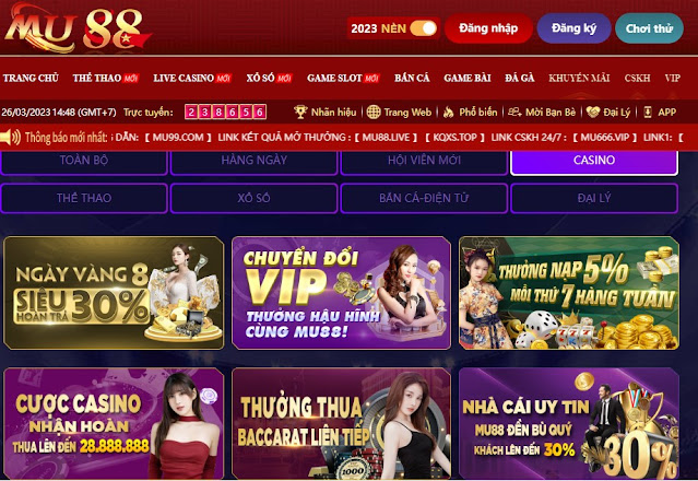 Casino mu88 đang có gì hot? đăng ký ra sao tại MU88.LOVE Casio%20mu88
