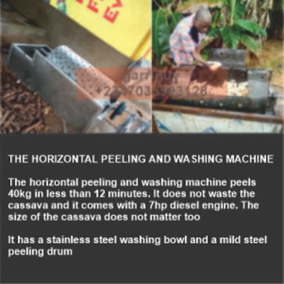 cassava peeling and washing machine